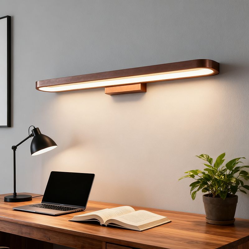 Minimalist Circular Aluminum LED Vanity Light