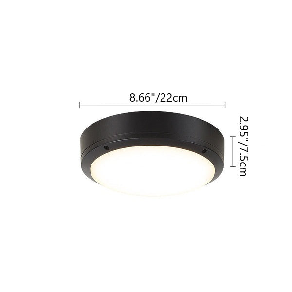 Minimalist Round Aluminum LED Flush Mount Ceiling Light 4