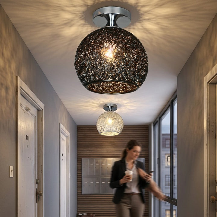 Modern Dome Semi-Flush Ceiling Light