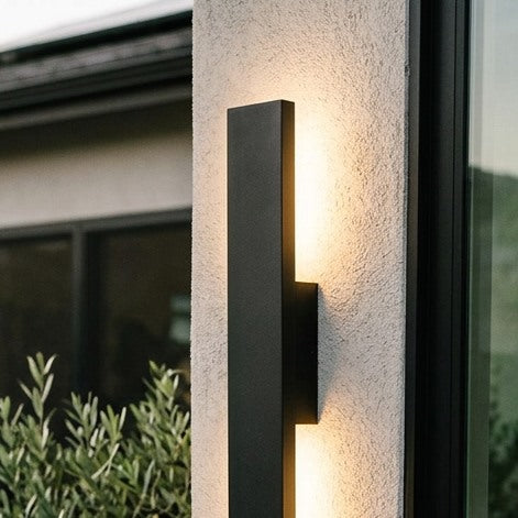 Long Minimalist Aluminum Waterproof LED Wall Sconce