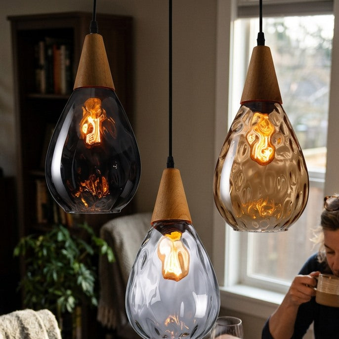 Minimalist Round Glass Pendant Light