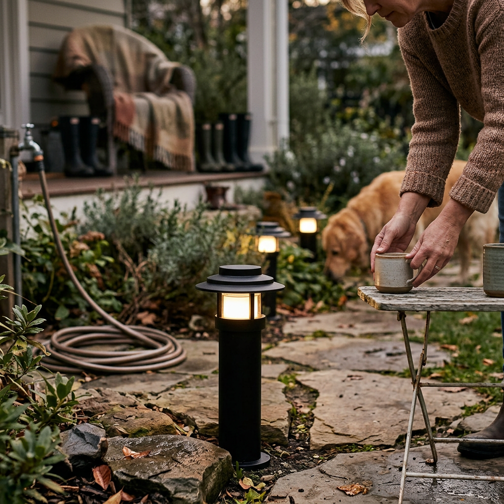 Industrial Waterproof Aluminum Cylinder LED Outdoor Lawn Landscape Light