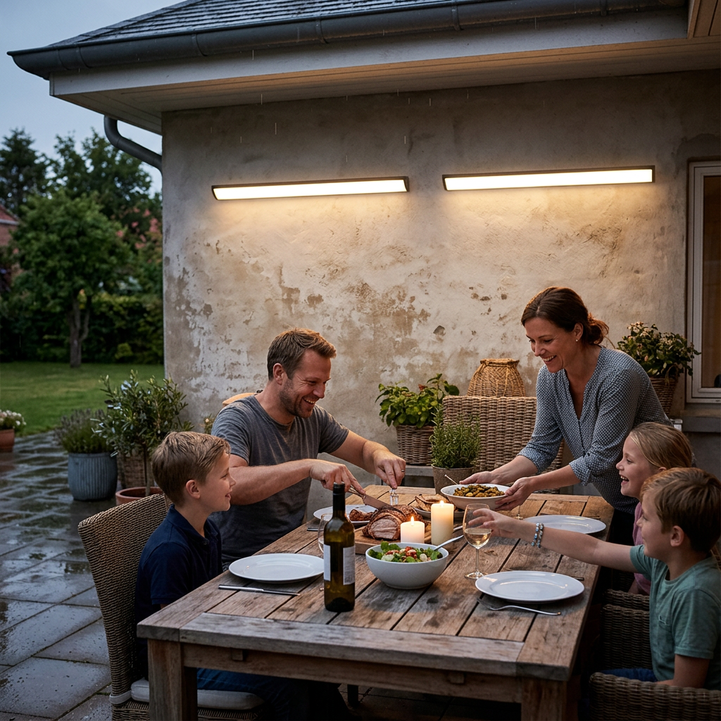 Modern Minimalist Waterproof Rectangular Aluminum Acrylic LED Outdoor Wall Sconce Lamp
