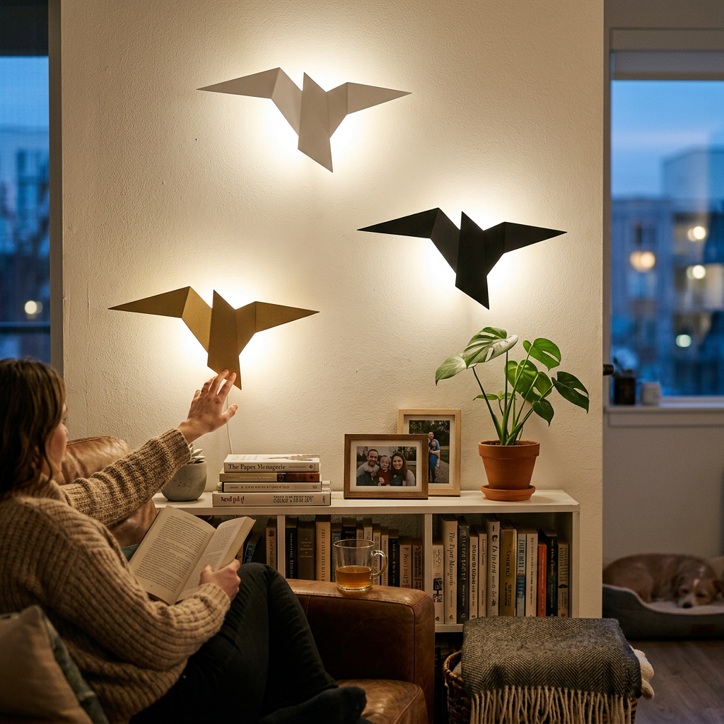 Modern Creative Flying Bird Metal 1-Light LED Wall Sconce Lamps