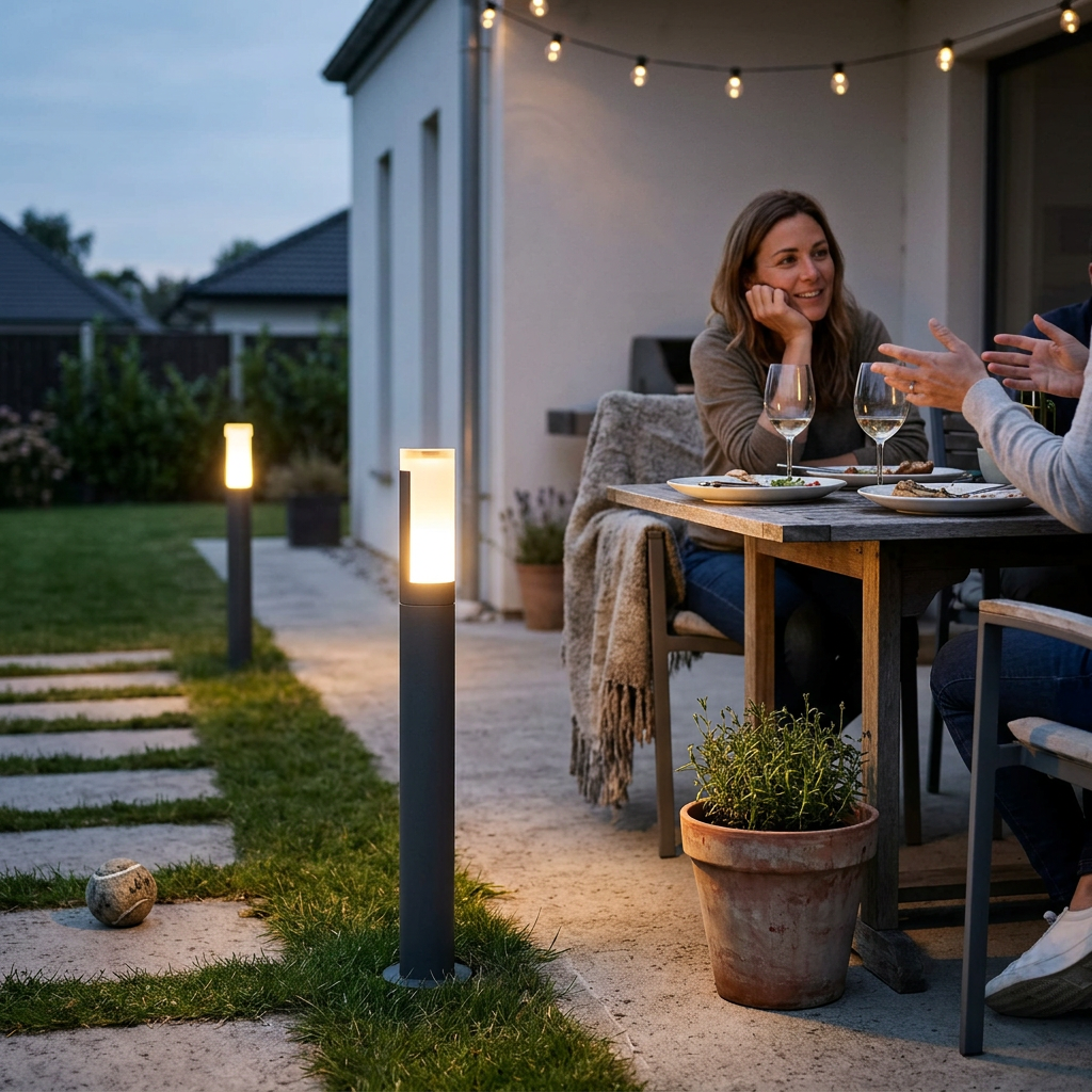 Lawn Light Column Acrylic LED Outdoor Waterproof Garden Light