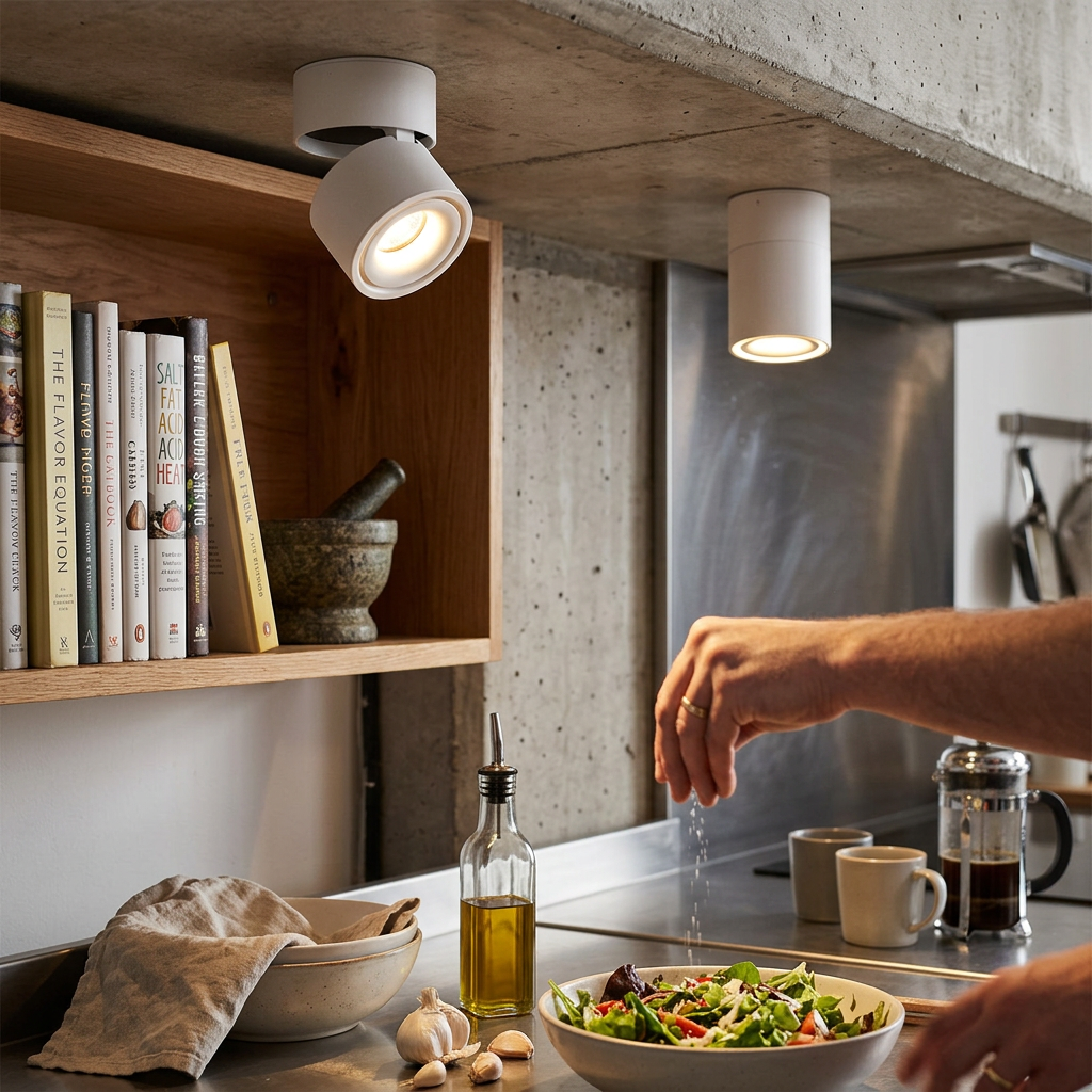 Modern Minimalist Cylinder Adjustable Angle Aluminum LED Flush Mount Ceiling Light For Living Room