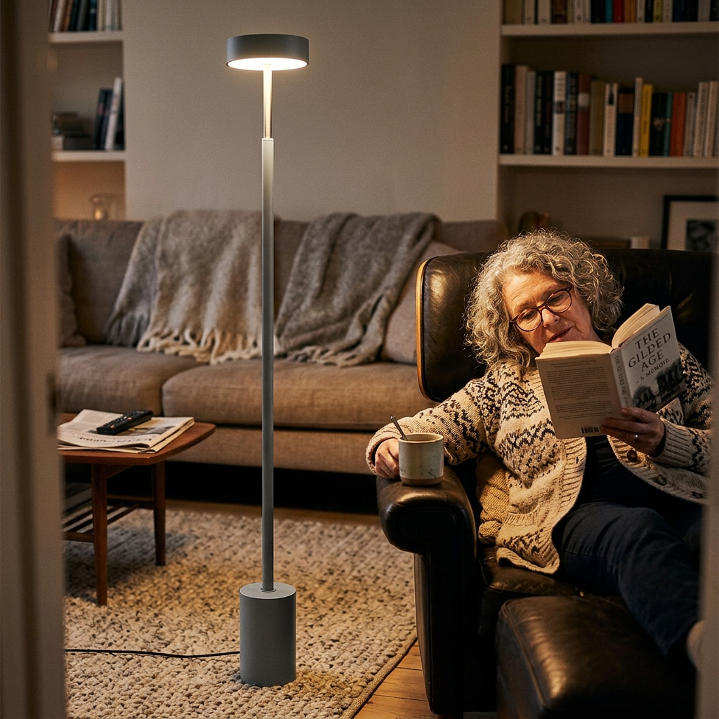Nordic Minimalist Column LED Standing Floor Lamp