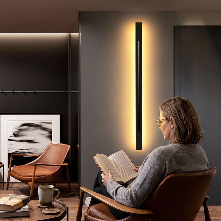 Minimalistic Elongated Bar Shaped Mood 1-Light LED Acrylic Wall Light