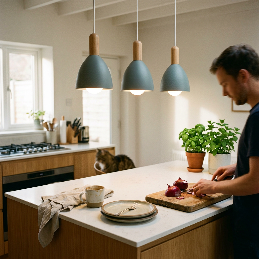 Nordic Minimalist Macaron Solid Color Chandelier
