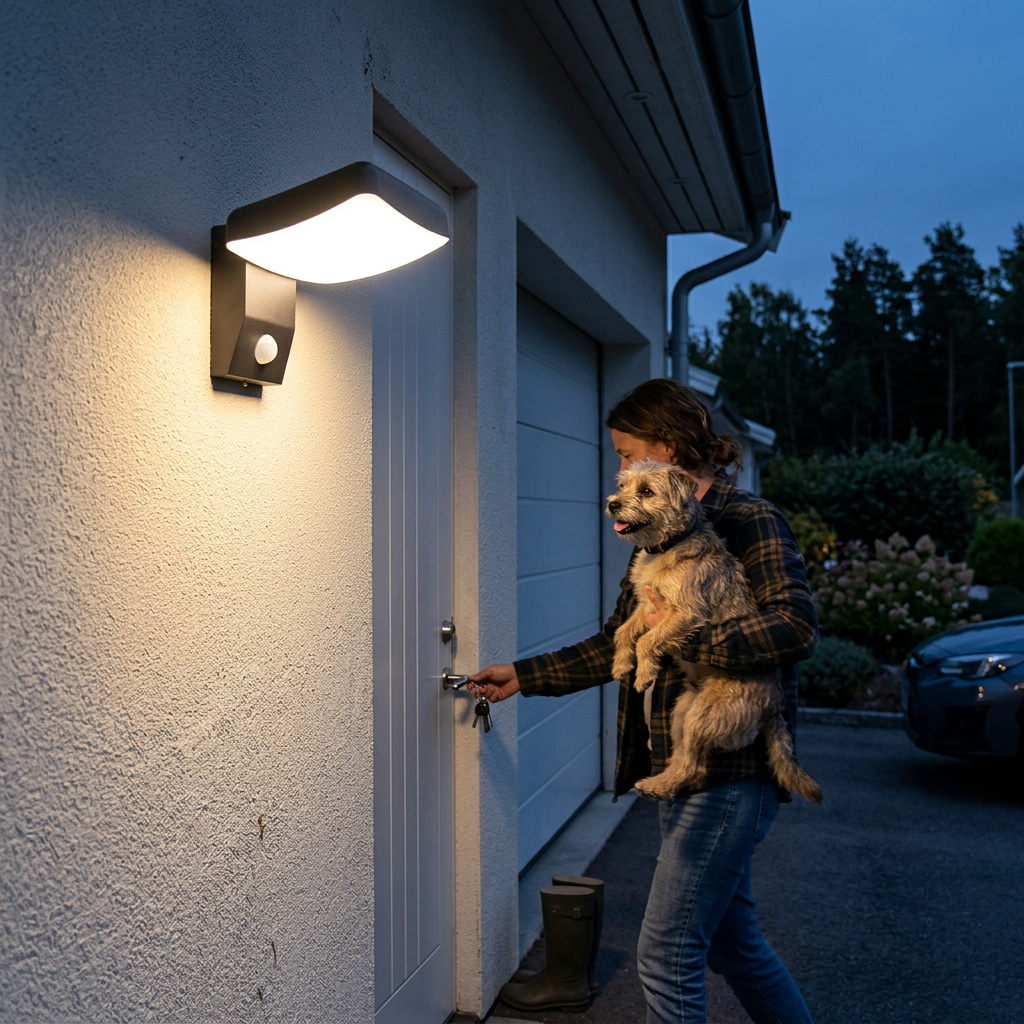 Waterproof Rotatable Aluminum PC LED Outdoor Wall Sconce Lamp