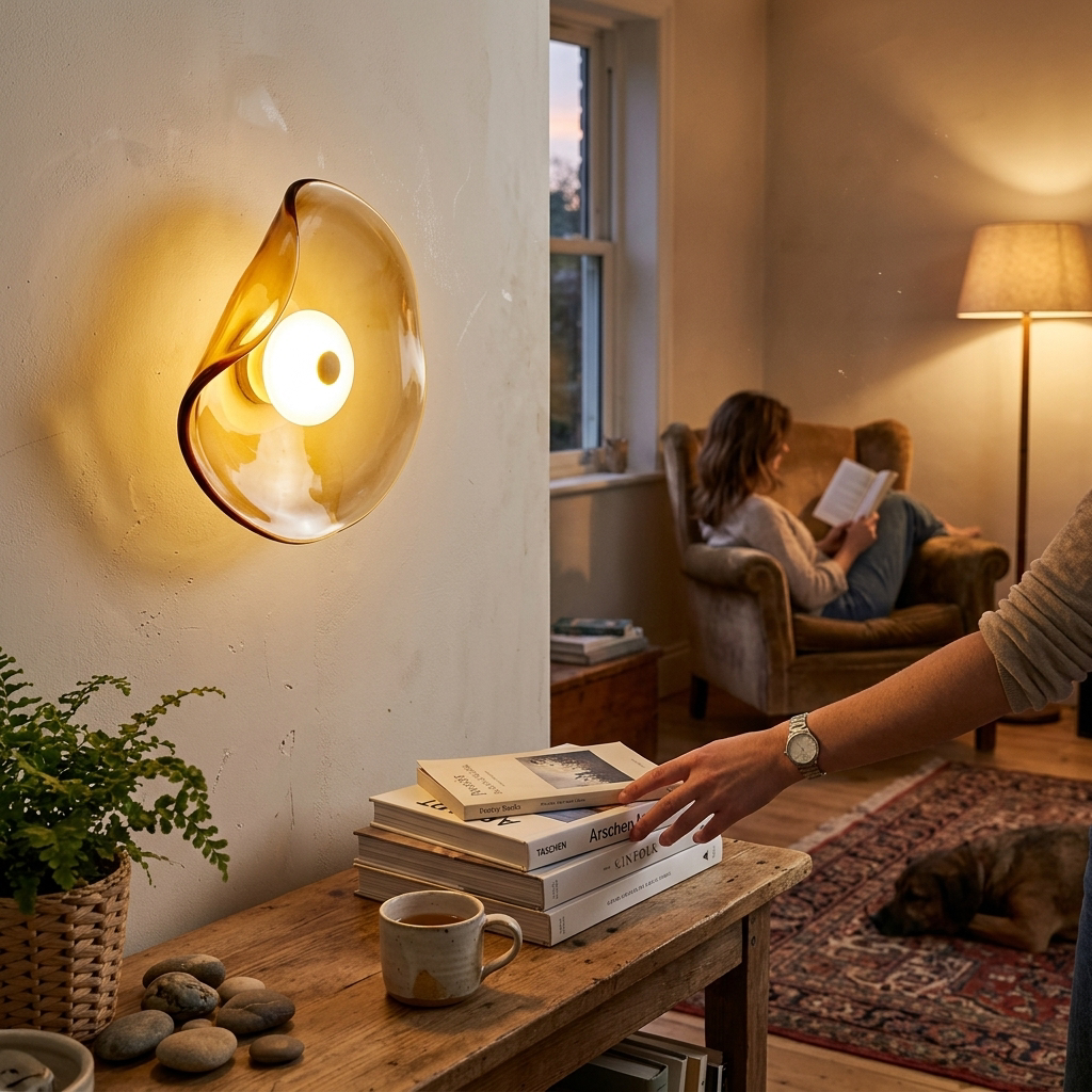 Nordic Modern Minimalist Glass Round Shape LED Wall Sconce Lamp