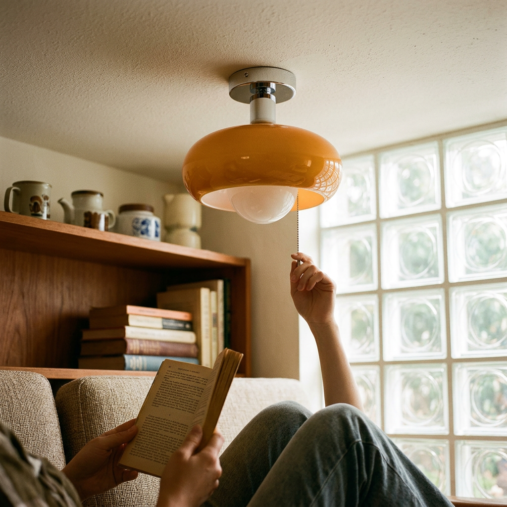 Modern Glass Creative Egg Tart Design 1-Light Flush Mount Light
