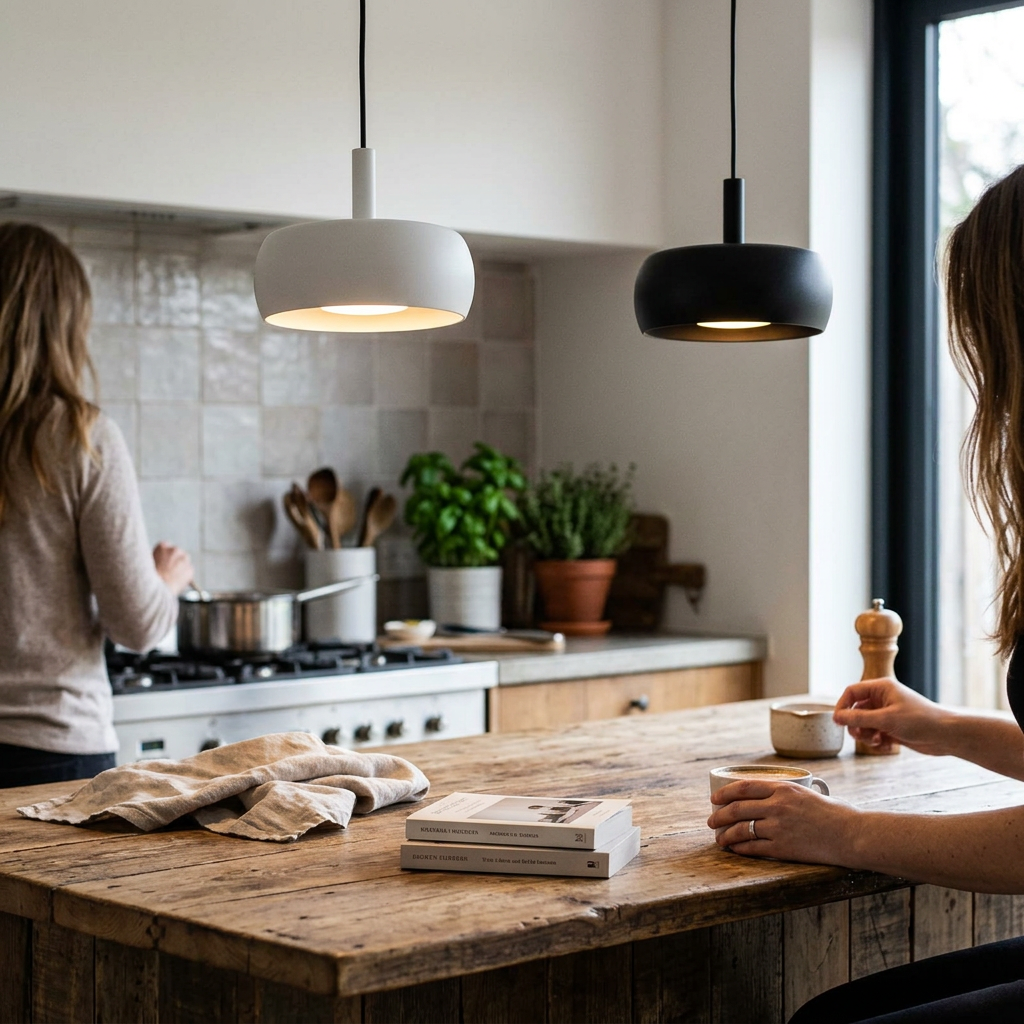 Nordic Minimalist Dome Aluminum LED Retractable Pendant Light