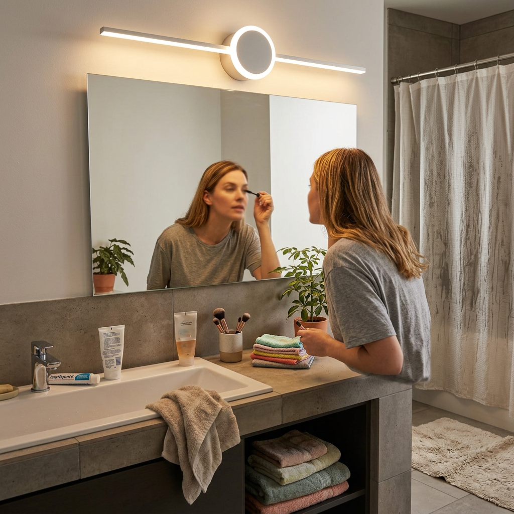 Nordic Minimalist Long Disc LED Vanity Light Wall Sconce Lamp