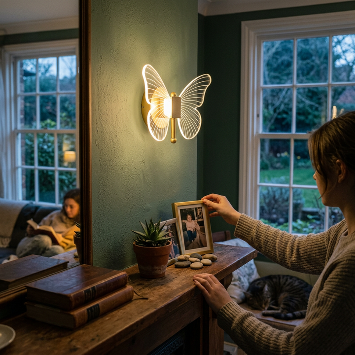Nordic Butterfly Acrylic LED Wall Sconce Lamp