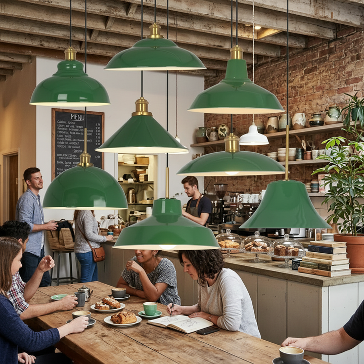 Industrial Dome Iron Pendant Light