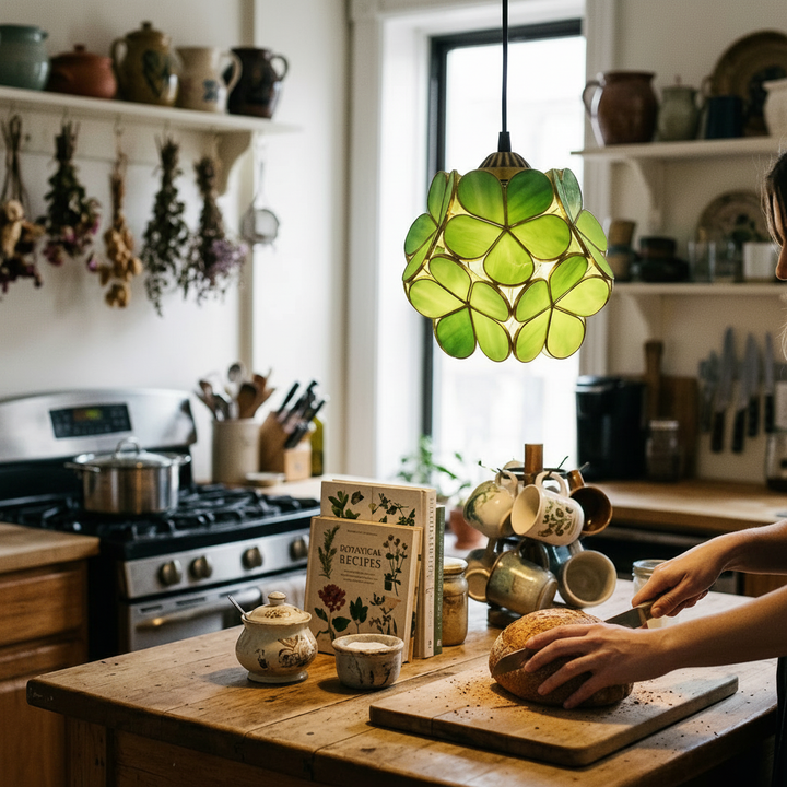 Vintage Glass Pendant Light