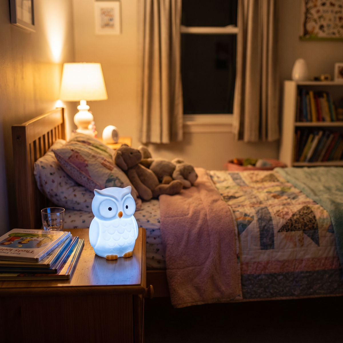 Owl LED Kids Night Light lifestyle scene