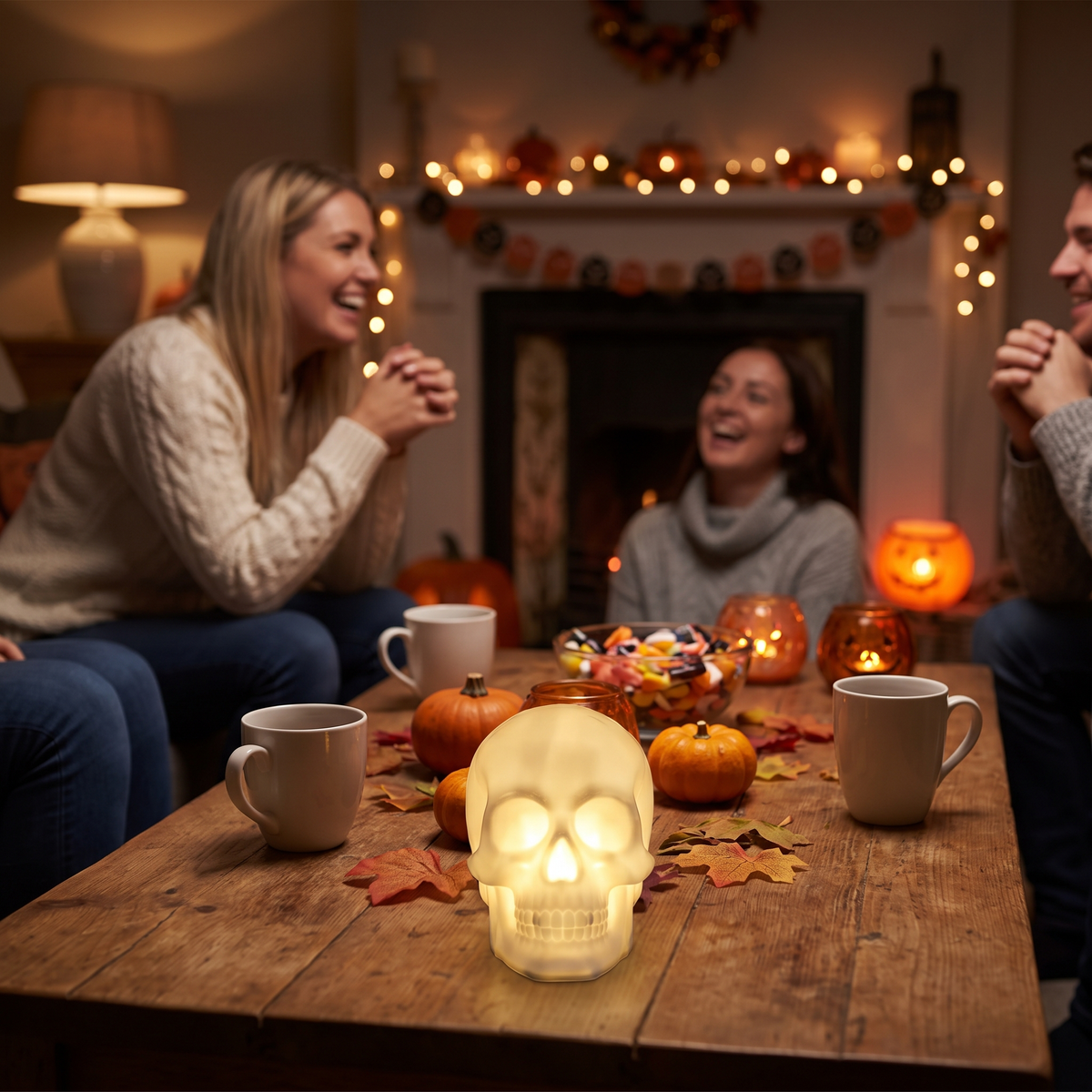 Skull Candle LED Handheld Night Light lifestyle scene