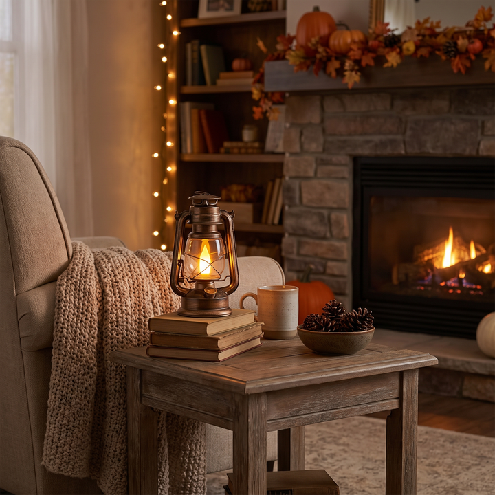 Ghost Flame Kerosene-Style LED Lamp lifestyle scene