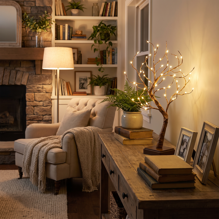 Simulation Tree LED Table Lamp lifestyle scene