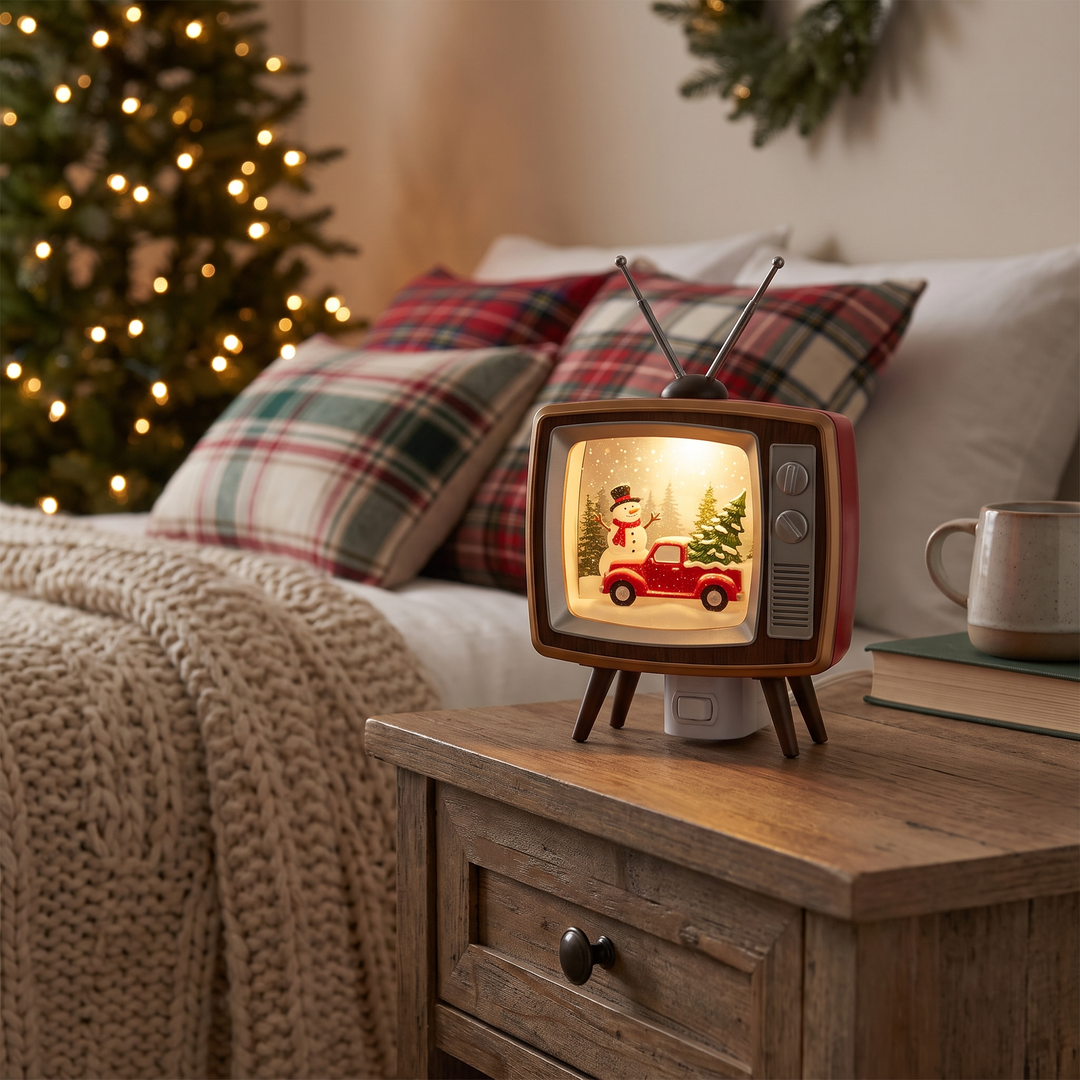 Retro Christmas LED Night Light lifestyle scene