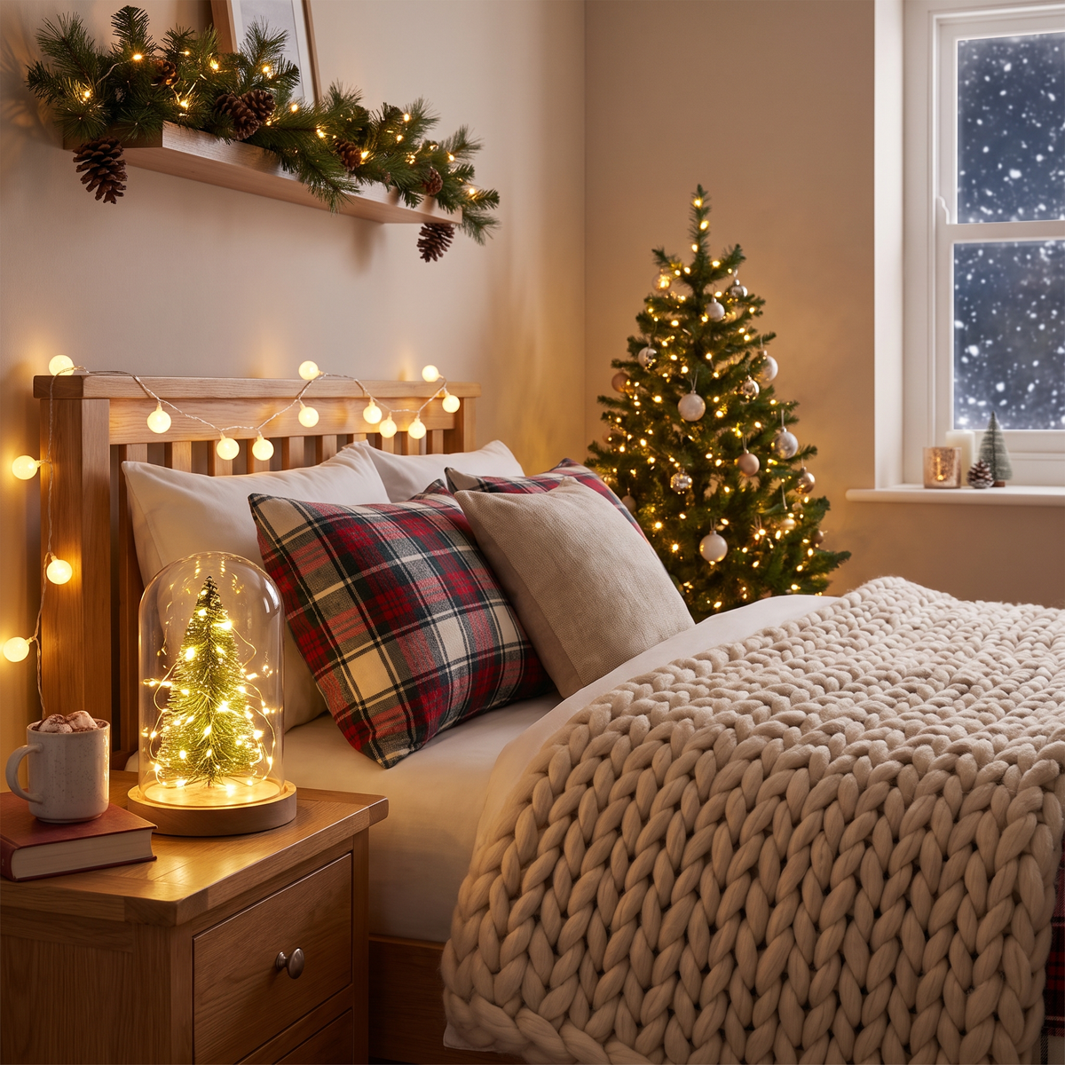 Christmas Tree Glass Cover Night Light lifestyle scene