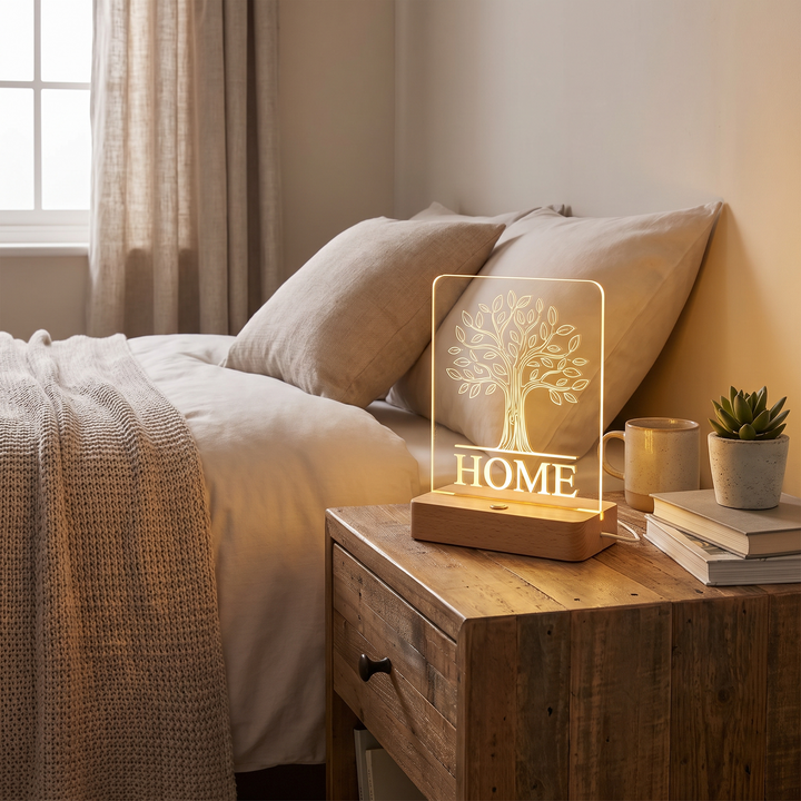 Acrylic Plate LED Table Lamp lifestyle scene