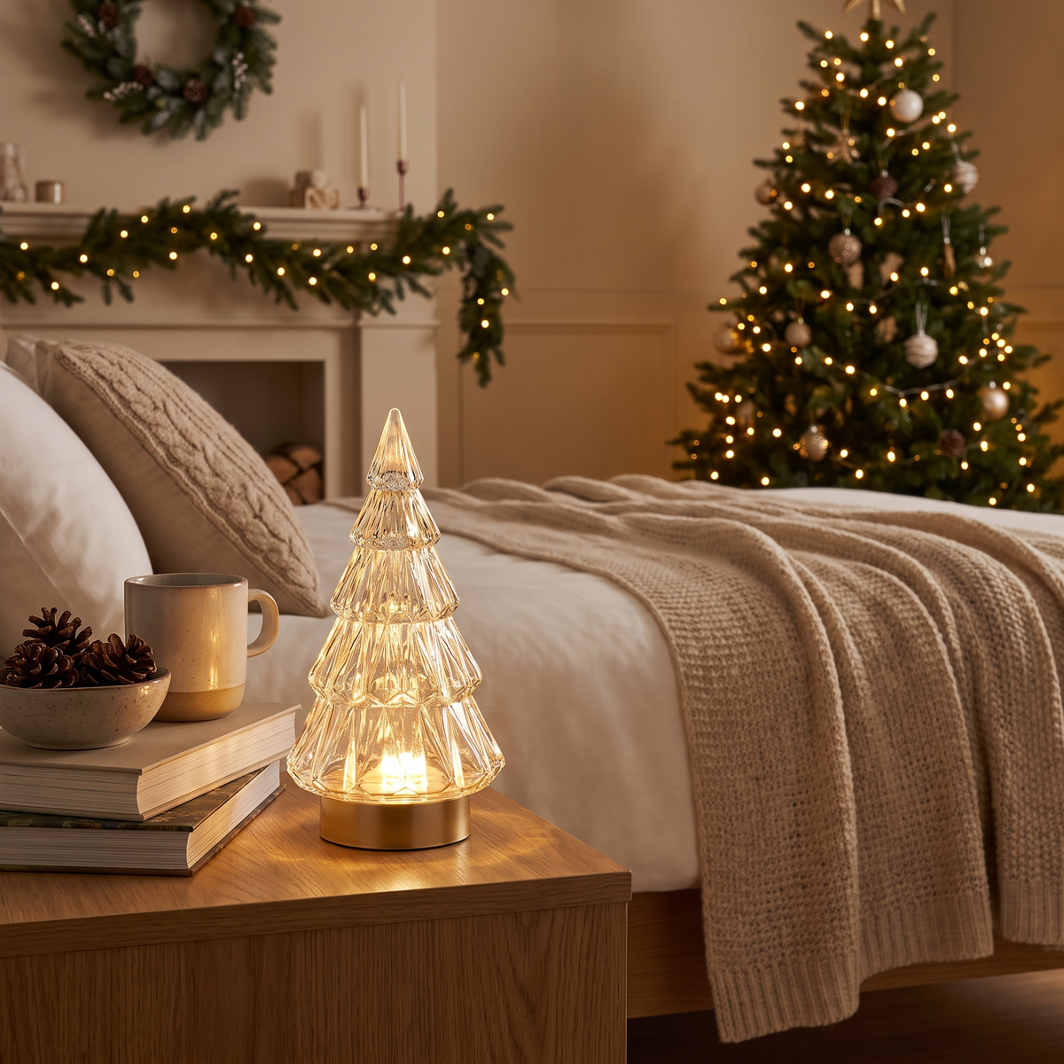 Crystal Christmas Tree Night Light lifestyle scene