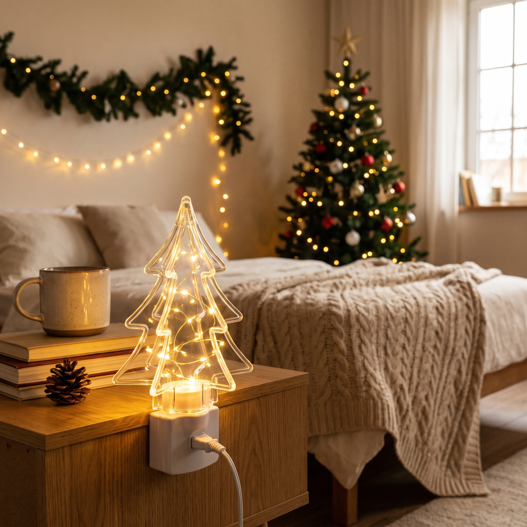 Clear Christmas Tree Night Light lifestyle scene
