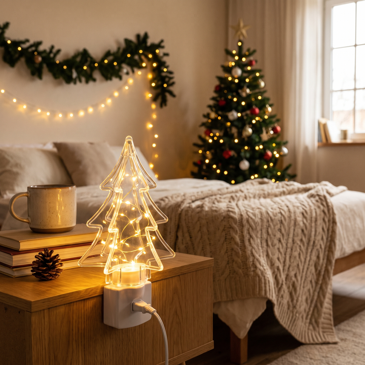 Clear Christmas Tree Night Light lifestyle scene
