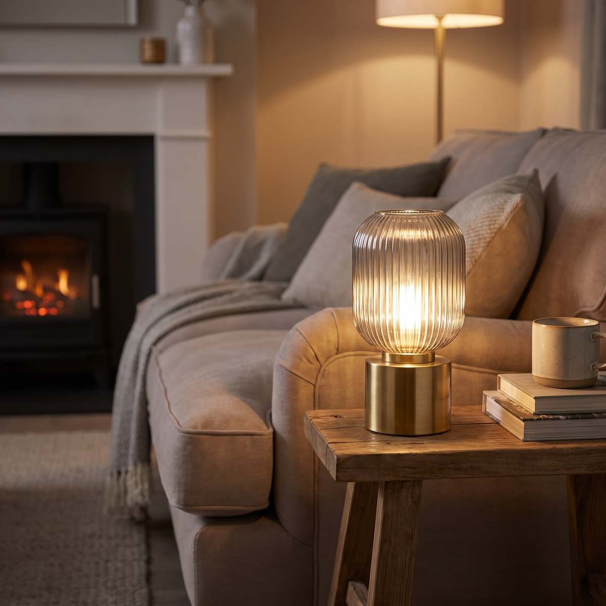 Cylinder Base LED Table Lamp lifestyle scene