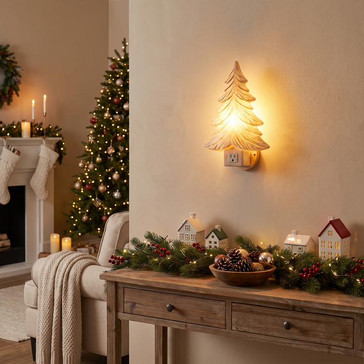 Resin Christmas Tree Socket Wall Sconce lifestyle scene