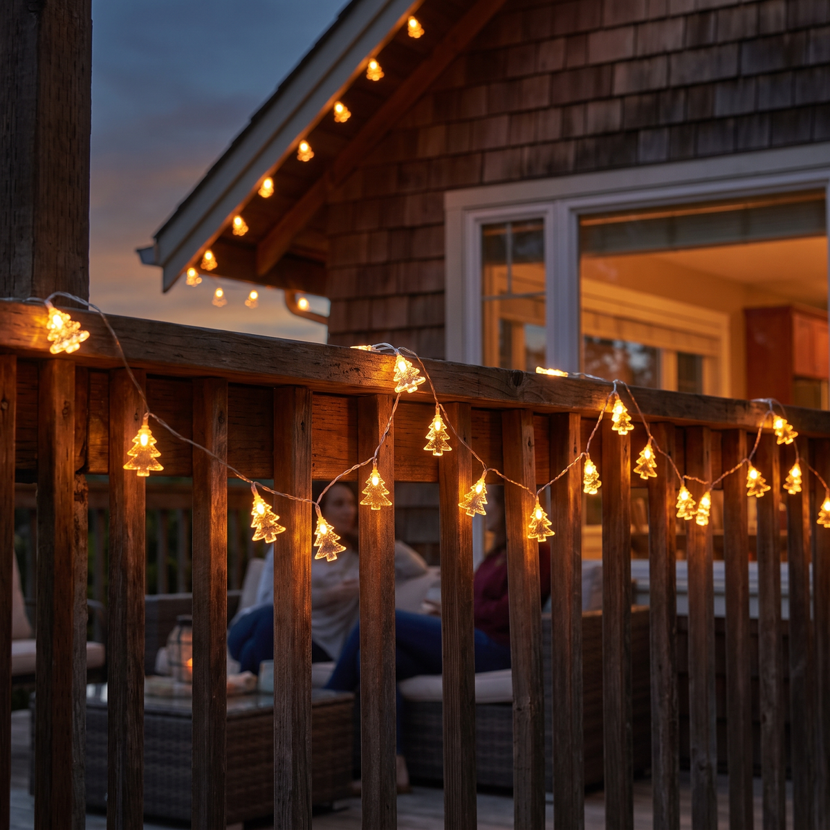 Waterproof Christmas Tree LED String Lights lifestyle scene