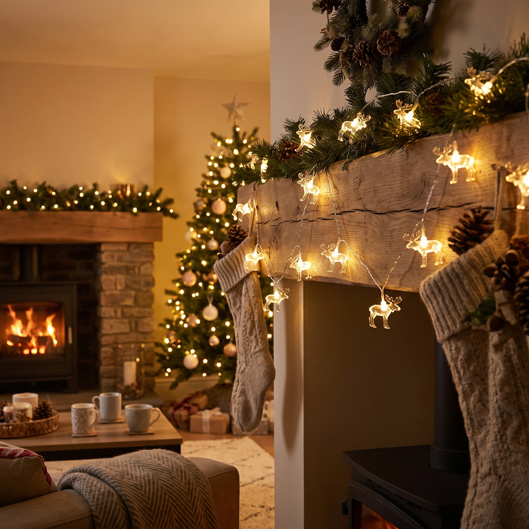 Elk LED Christmas String Lights lifestyle scene