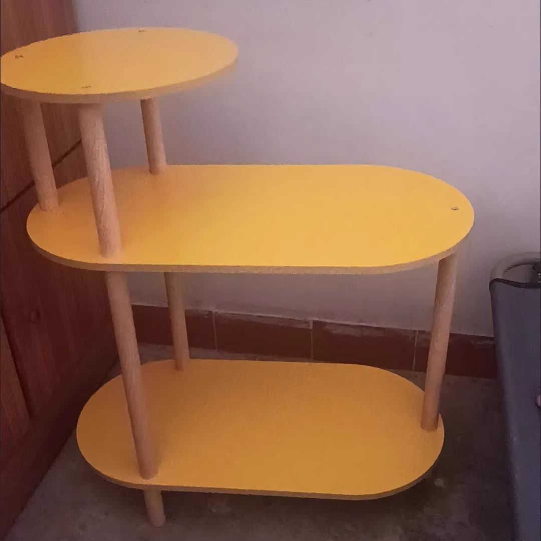 Minimalist Round Solid Wood End Table